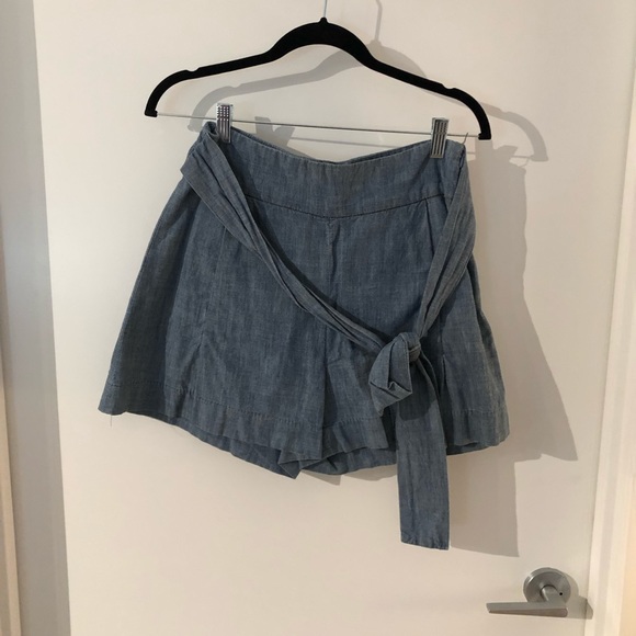 J.crew Tie-waist short in chambray - Picture 3 of 7